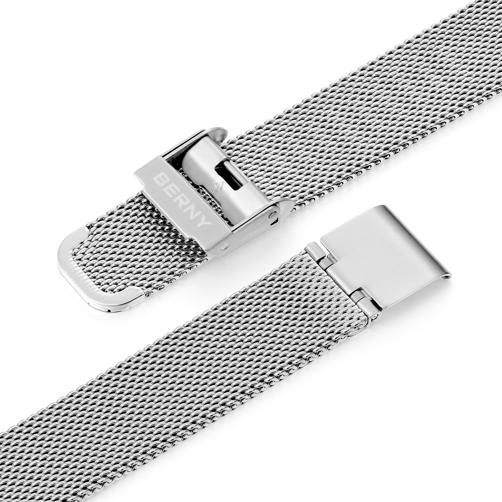 Berny orologio quarzo unisex bianco argento analogico