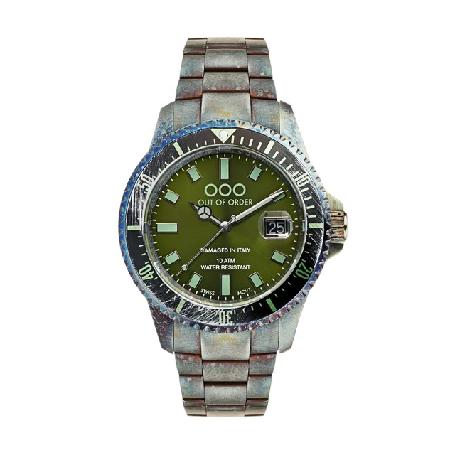 Out Of Order Casanova Green orologio quarzo 44 mm verde