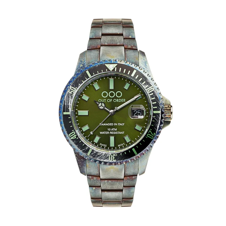 Out Of Order Casanova Green orologio quarzo 44 mm verde