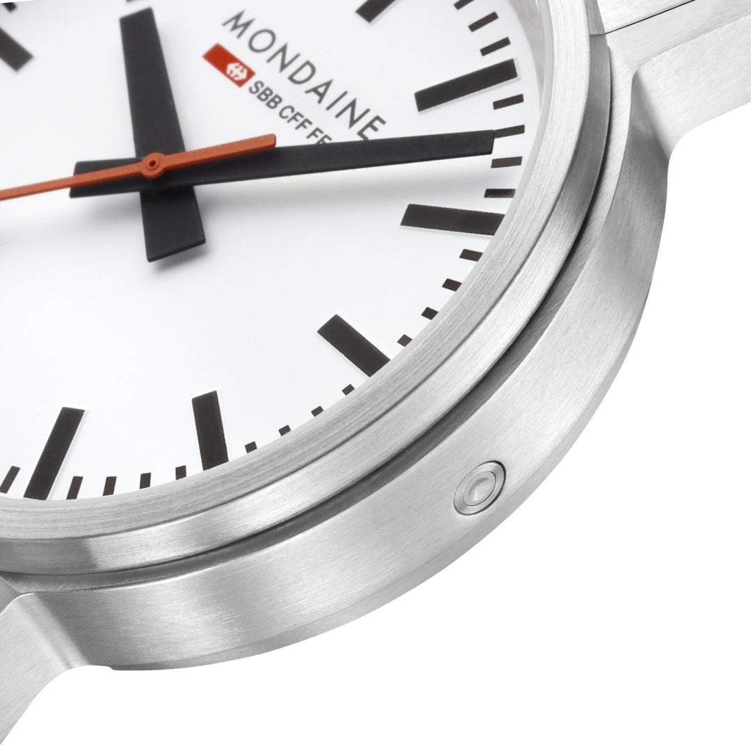 Mondaine Stop2go Backlight 41mm orologio acciaio