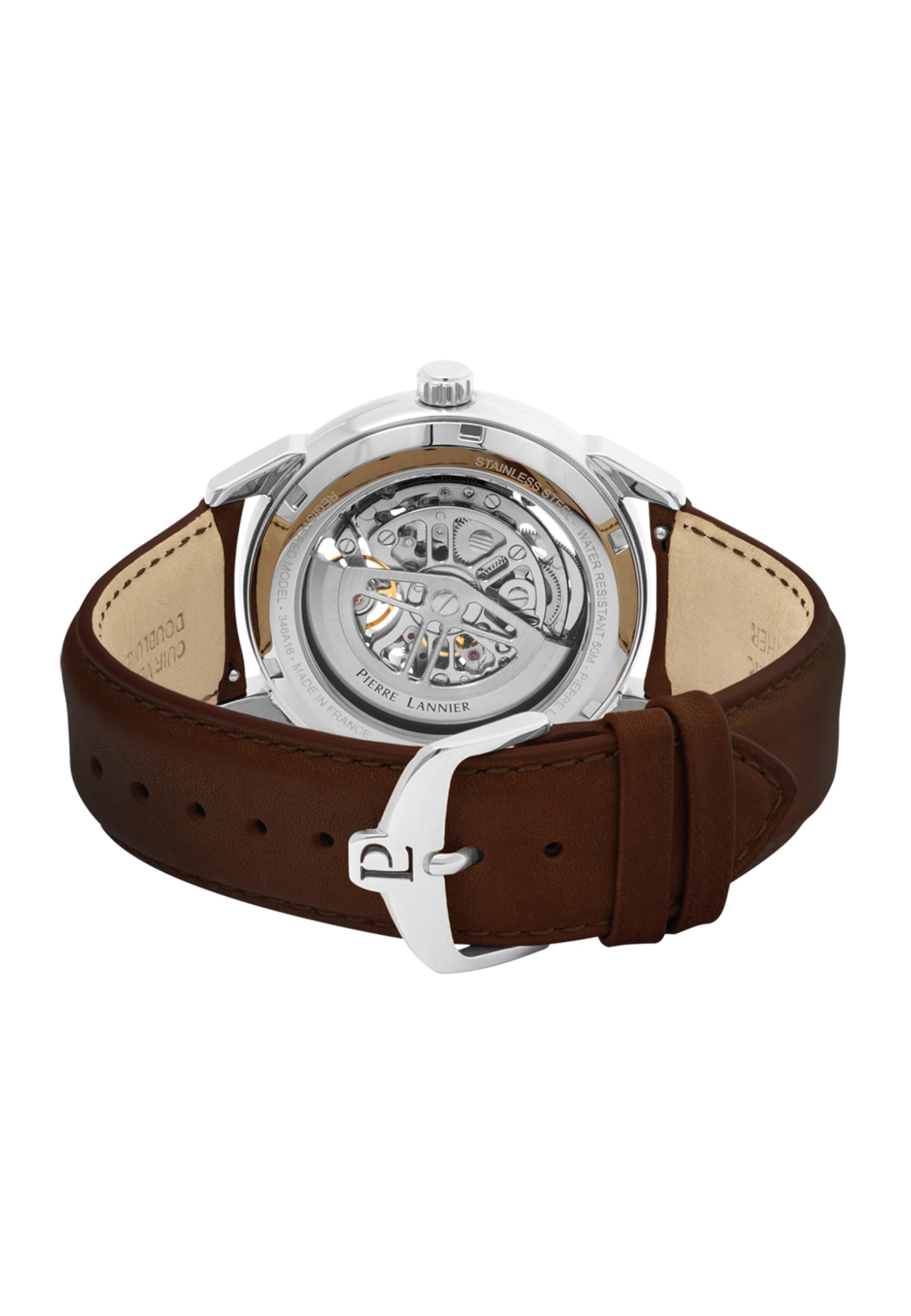 Pierre Lannier Monarck orologio automatico uomo 43 mm acciaio