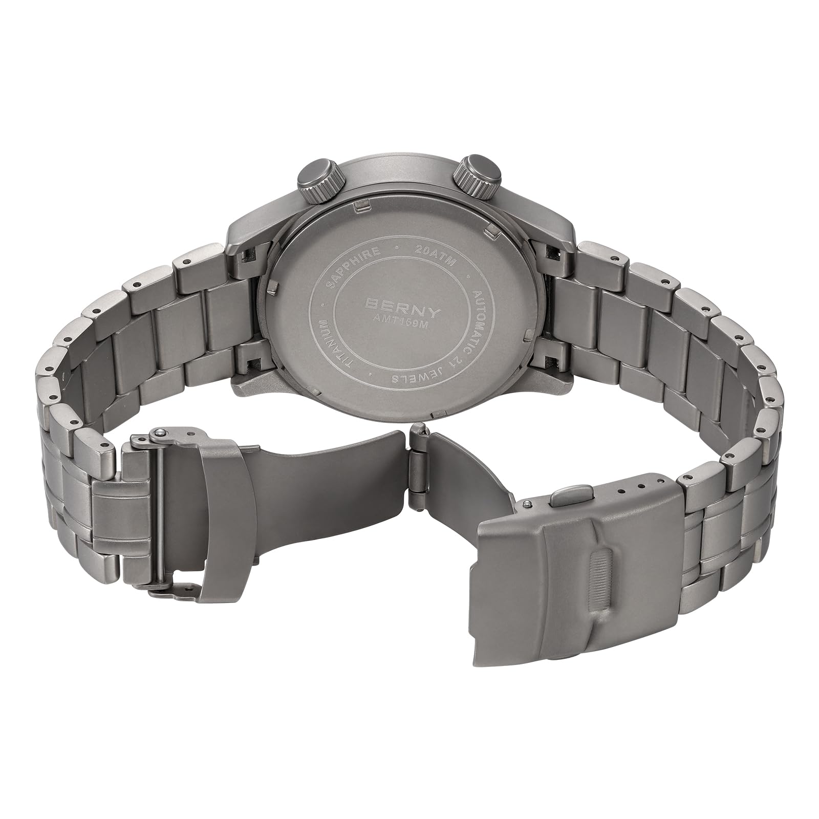 Berny Diver orologio automatico uomo giallo titanio 200M