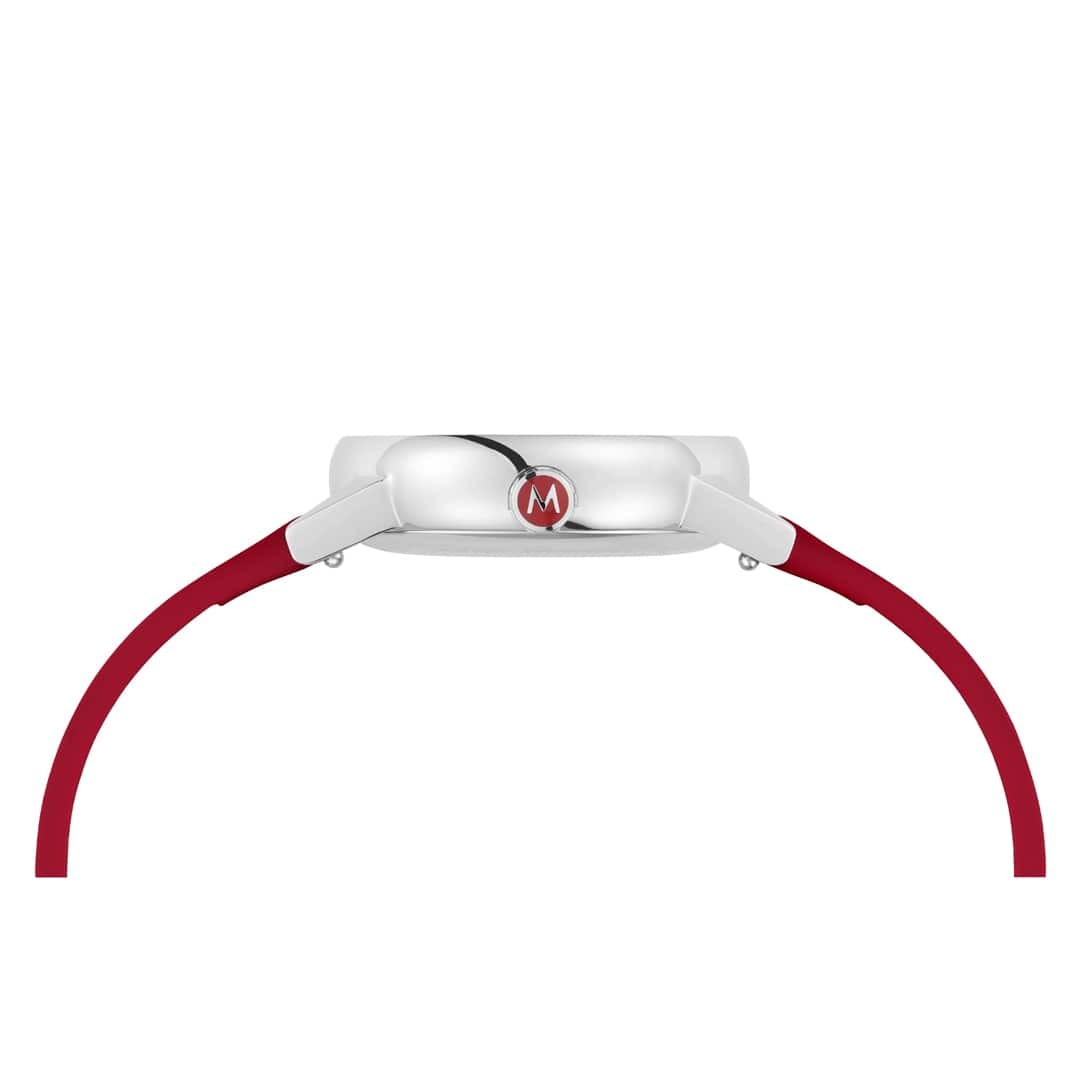 Mondaine Evo2 Big Date orologio rosso 30 mm