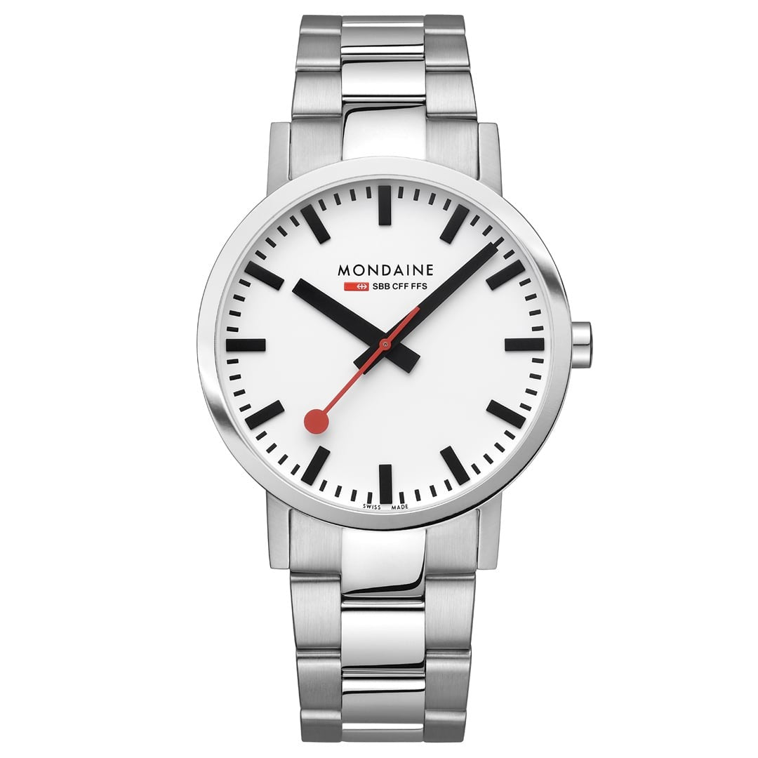 Mondaine Classic 40mm orologio acciaio Swiss Made