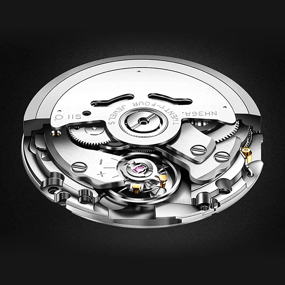 Berny Aviation Orologio da Polso Automatico 20ATM Zaffiro
