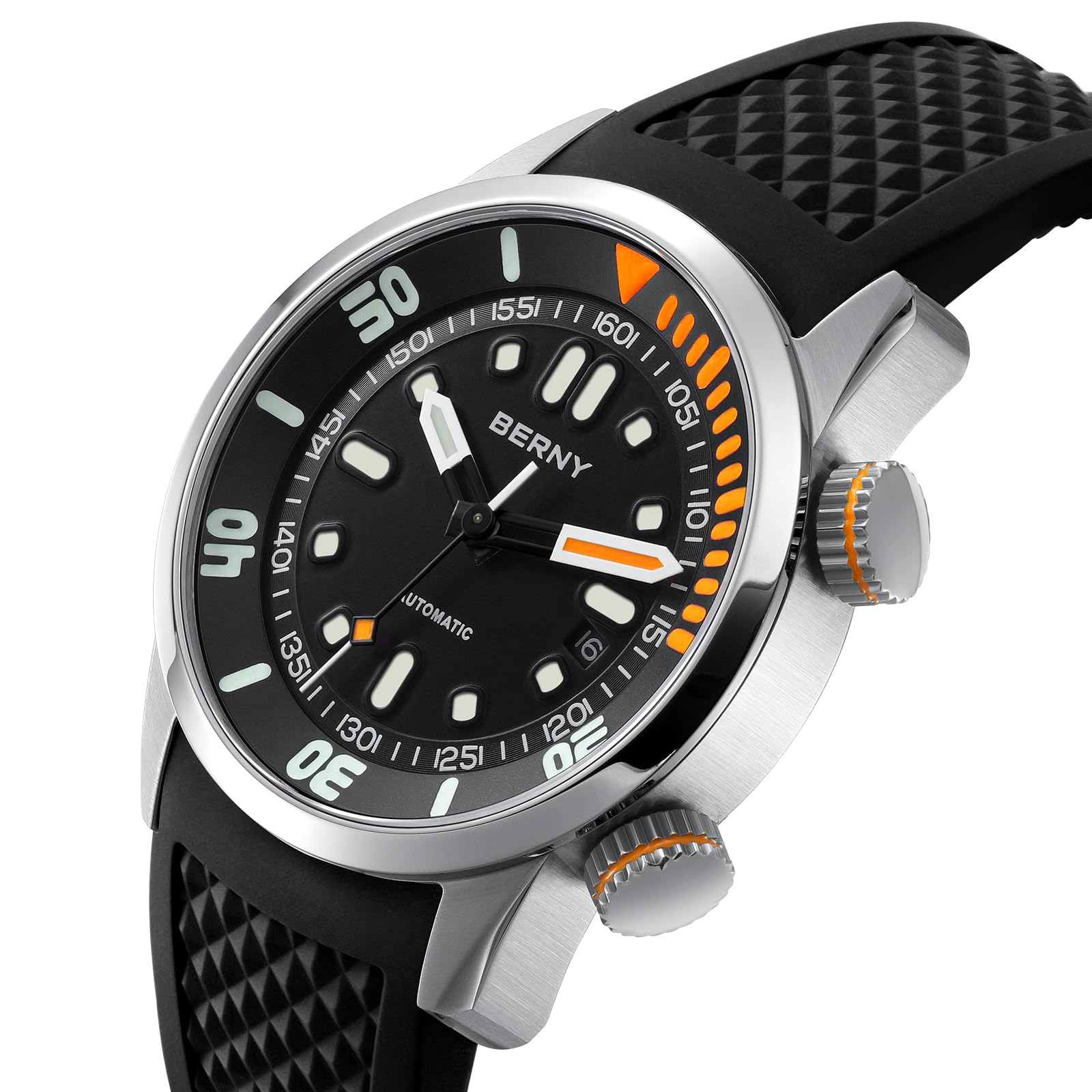 Berny Diver Collection orologio automatico nero 200M