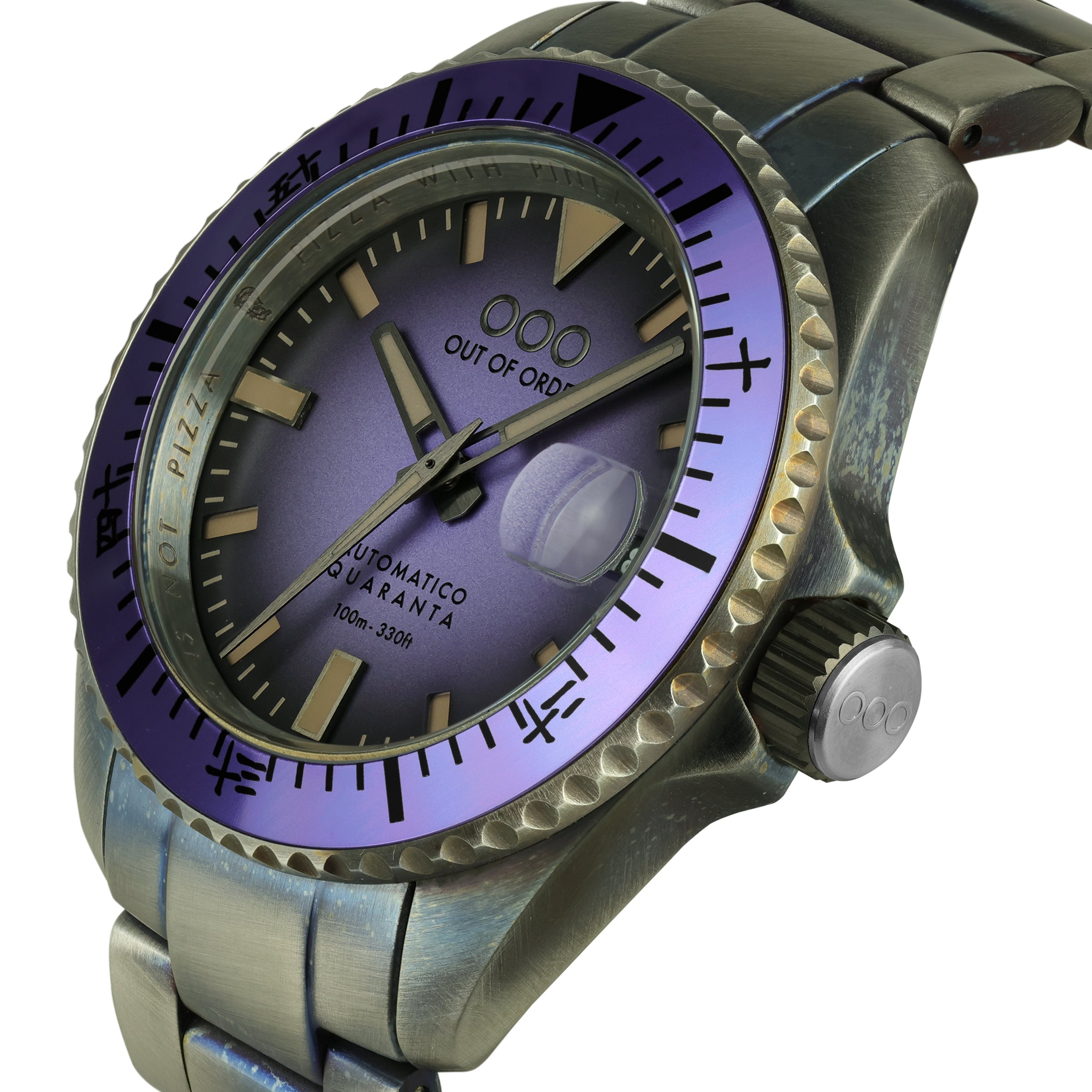 Out Of Order Indigo Automatico Quaranta Ultra Distressed orologio 40mm
