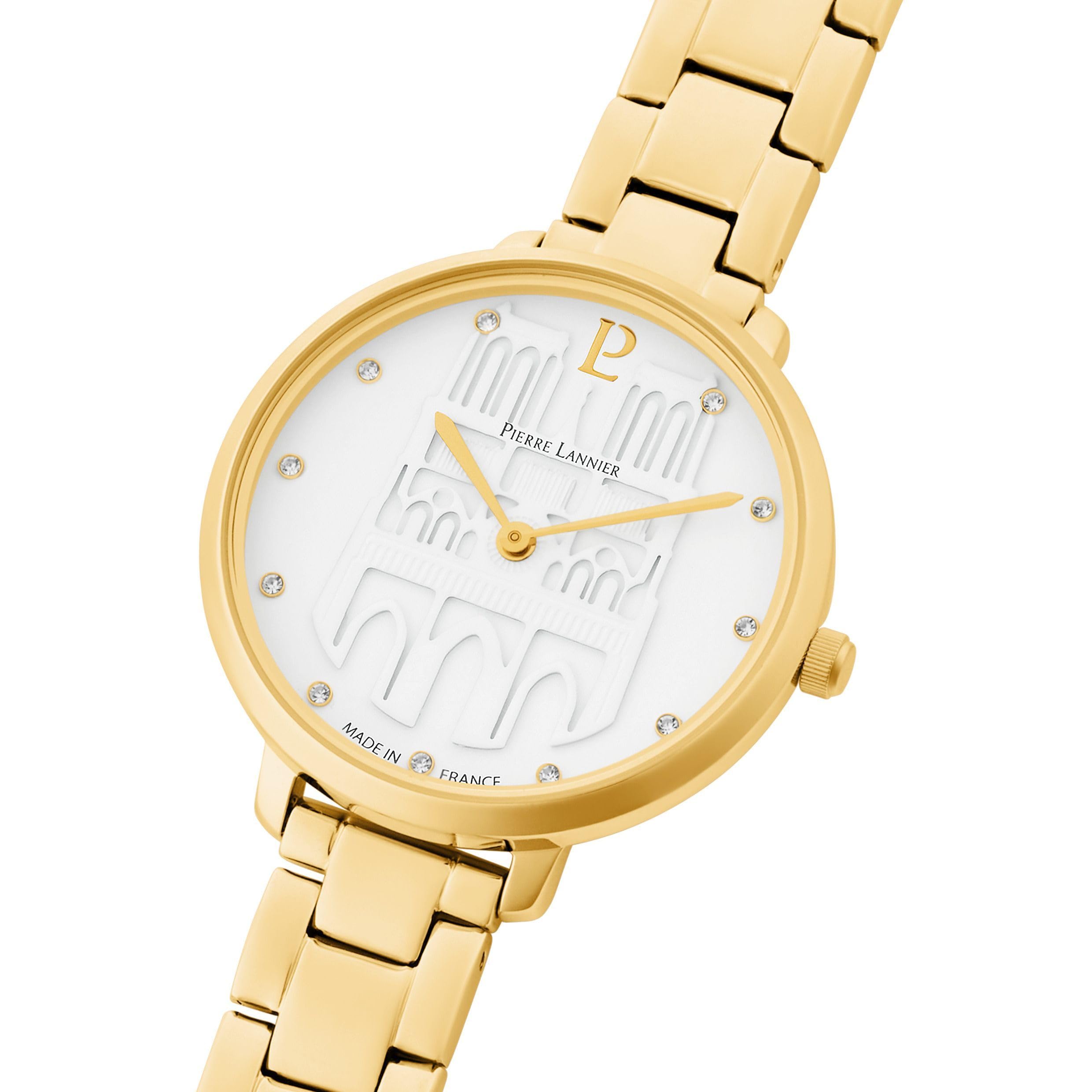 Pierre Lannier Coeur Battant orologio 33 mm bracciale acciaio