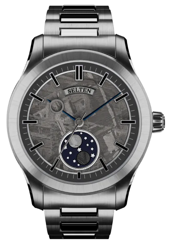 Selten 00.00 Natural Meteorite orologio meteorite