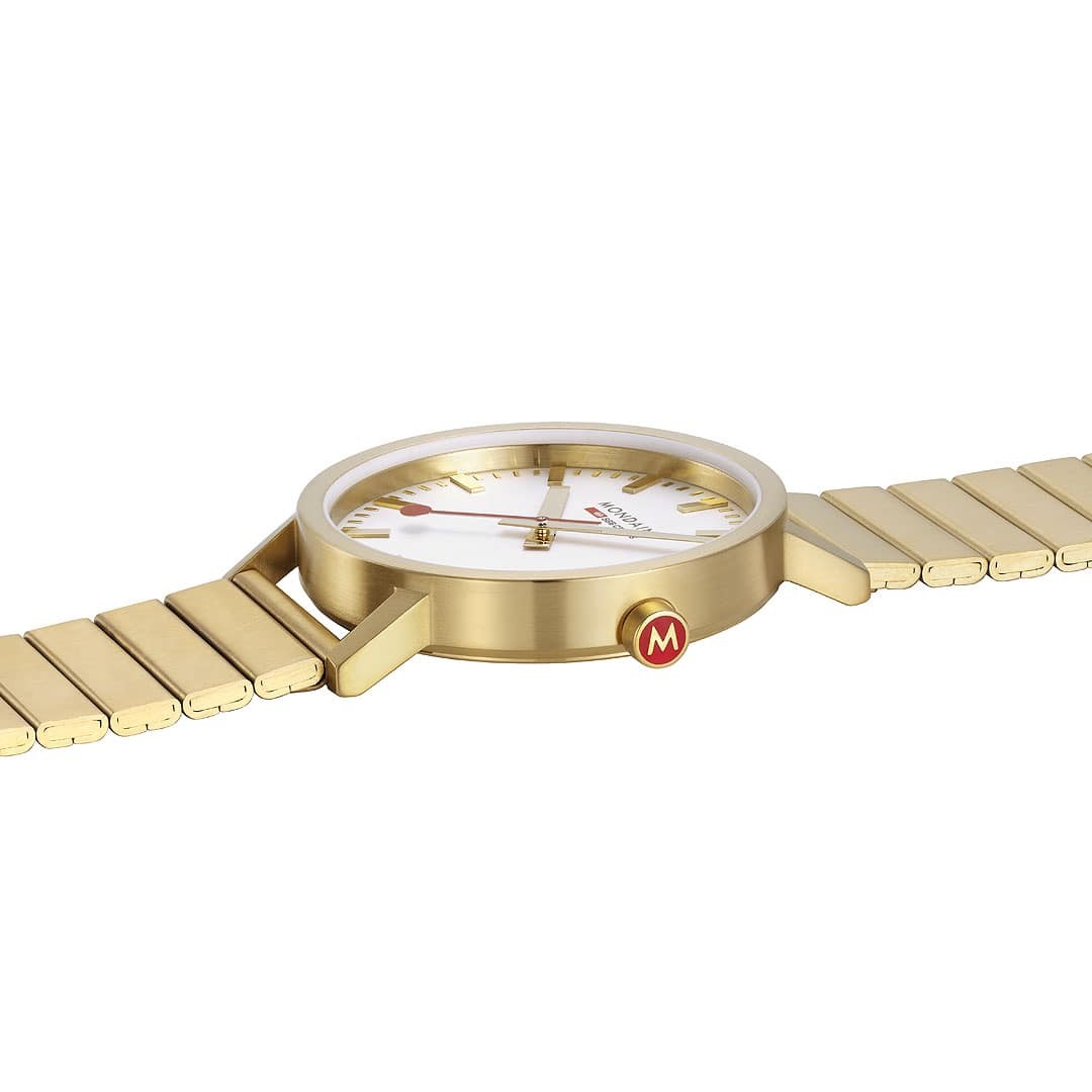 Mondaine Classic Oro Orologio 40 mm Acciaio Gold