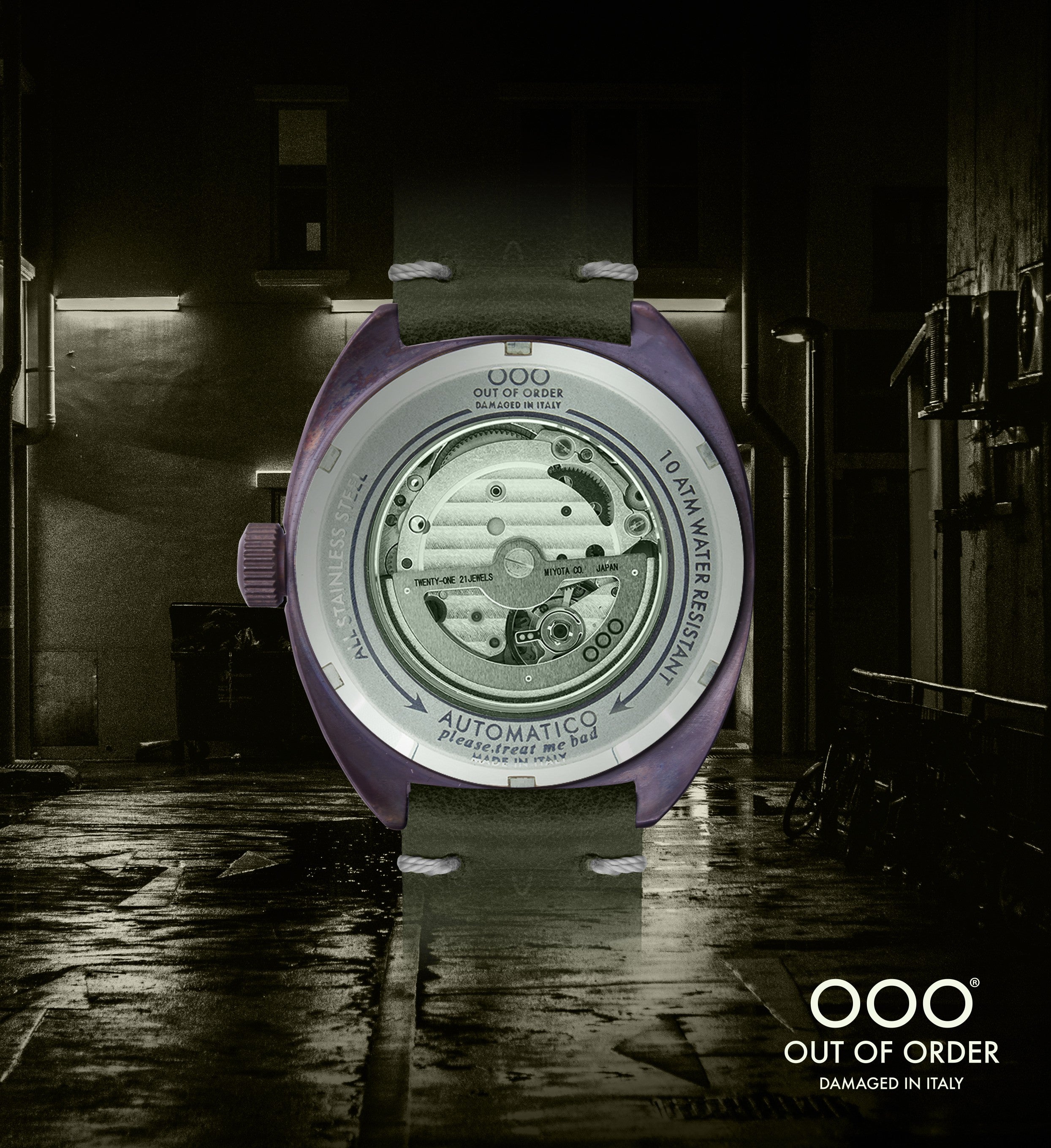 Out Of Order Torpedine Green orologio automatico 42mm verde