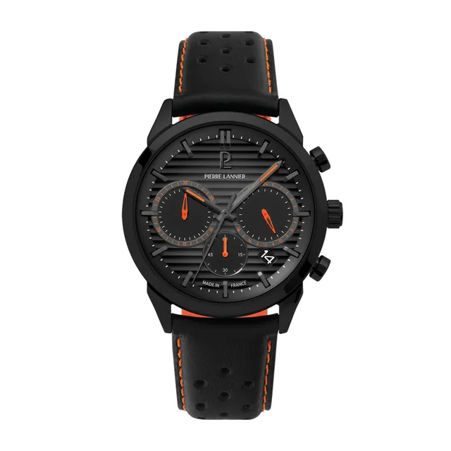 Pierre Lannier Monarck cronografo quarzo 43 mm acciaio