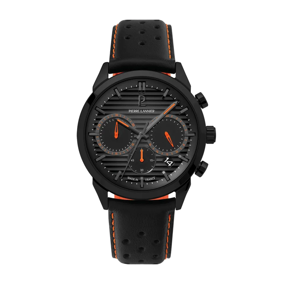 Pierre Lannier Monarck cronografo quarzo 43 mm acciaio