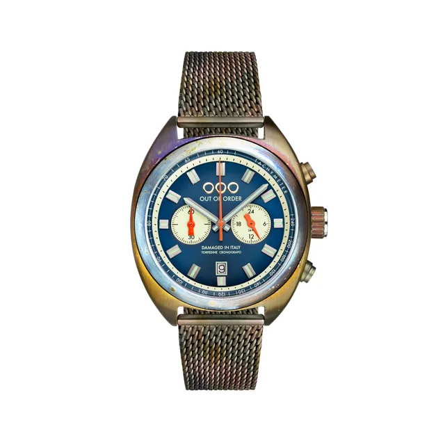 Out Of Order Torpedine Chrono orologio cronografo blu 42 mm