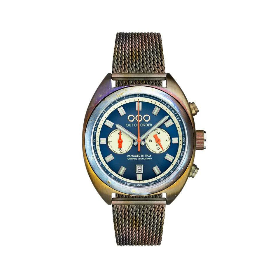 Out Of Order Torpedine Chrono orologio cronografo blu 42 mm