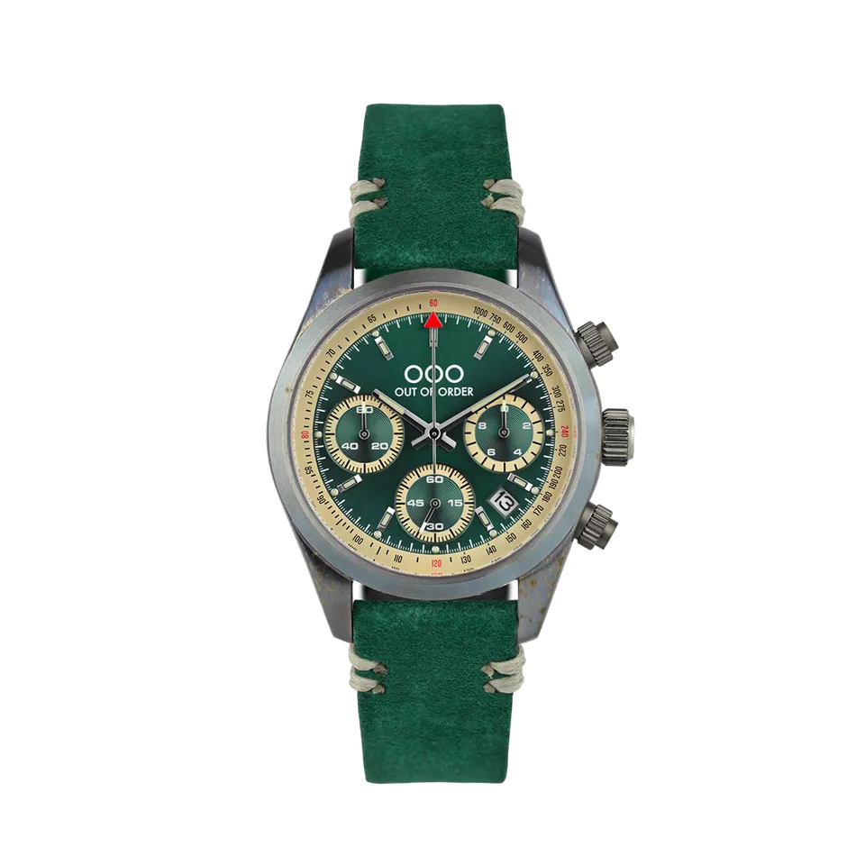 Out Of Order Sporty Royal Green cronografo 40 mm verde