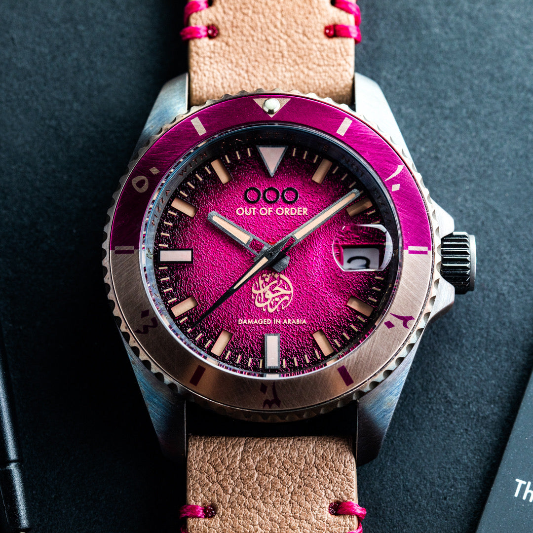 Out Of Order Quaranta Arjwan orologio rosa 40 mm