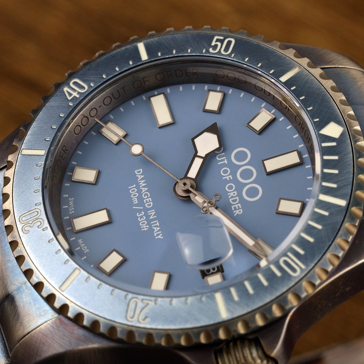 Out Of Order Casanova Blu Mediterraneo orologio blu 44 mm