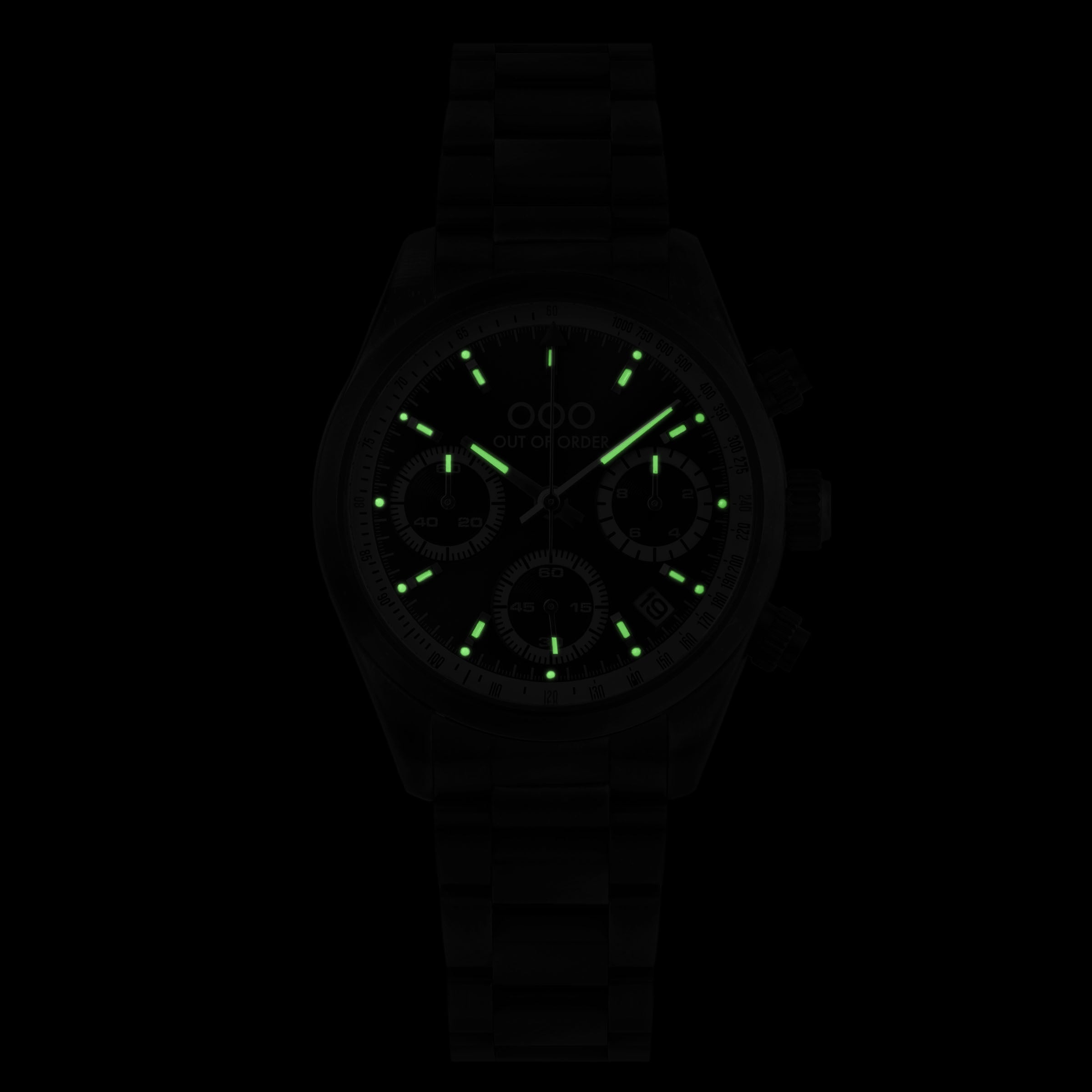 Out Of Order Sporty Cronografo orologio quarzo 40 mm acciaio blu
