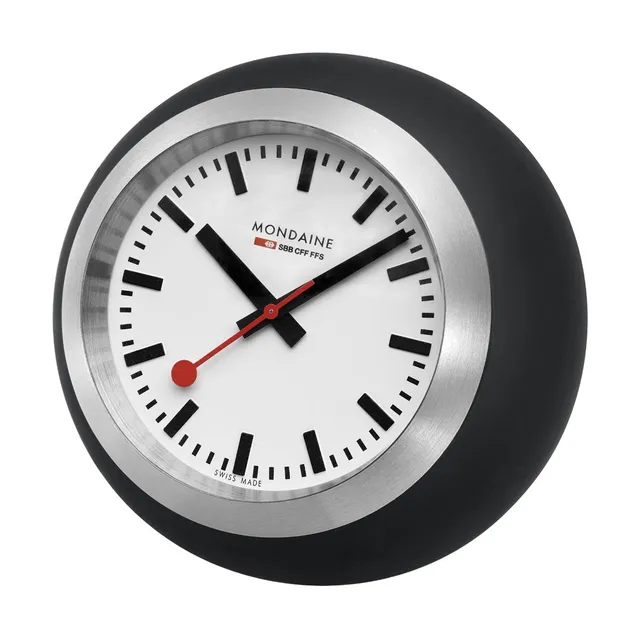 Mondaine Globe orologio da tavolo 60mm nero
