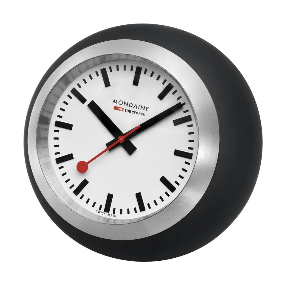 Mondaine Globe orologio da tavolo 60mm nero