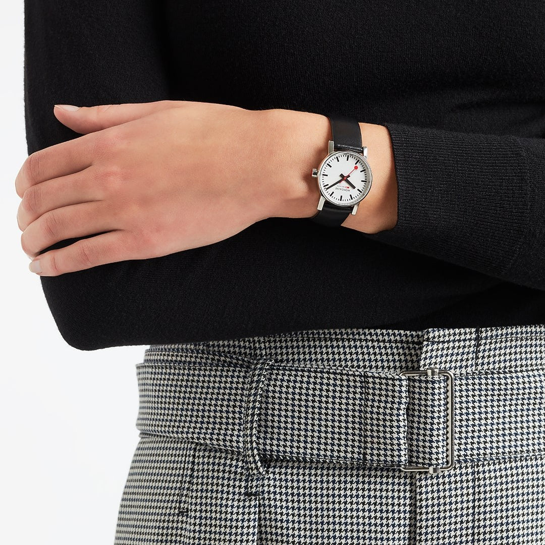 Mondaine evo2 Orologio Nero 30 mm Quarzo