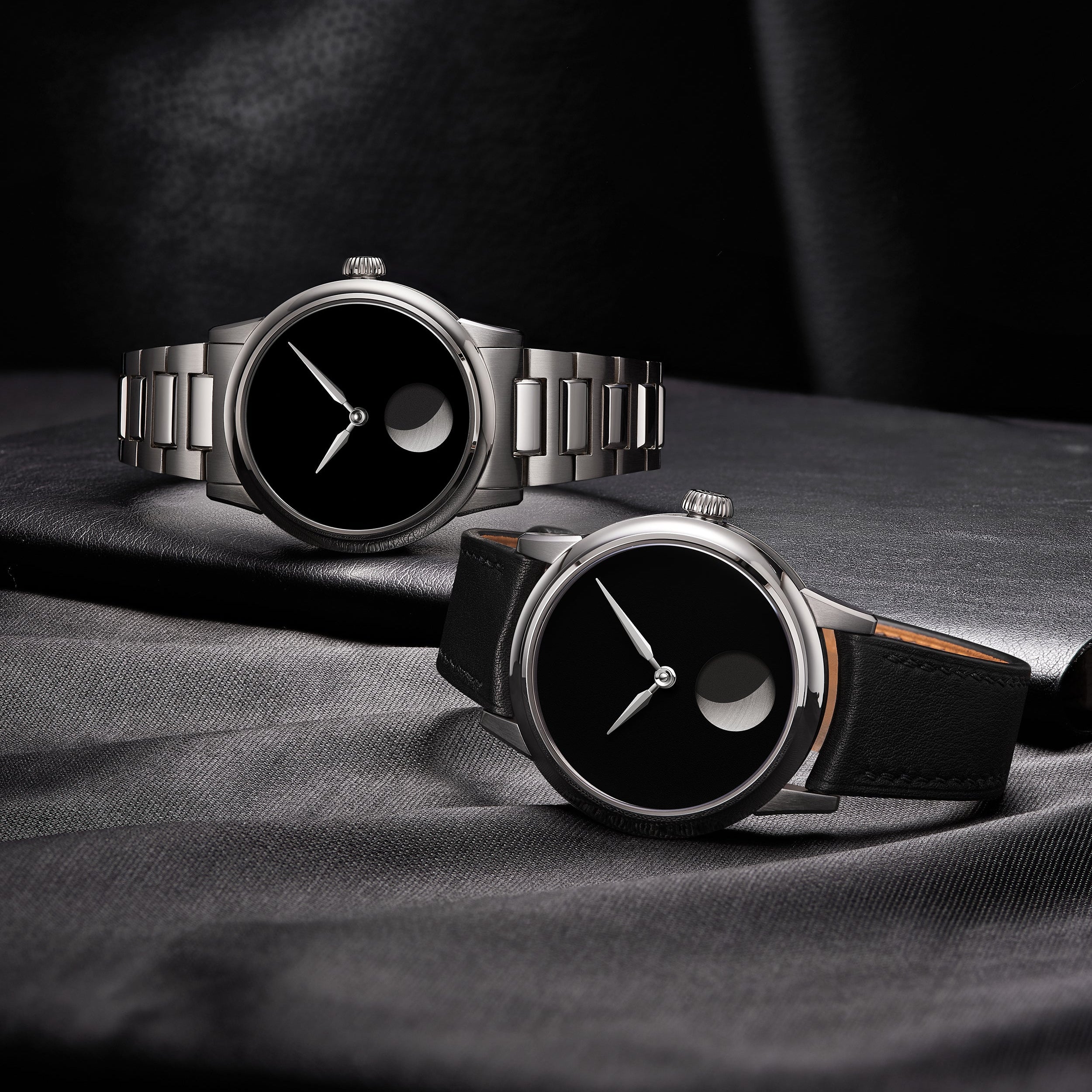 Selten M1 Moonphase Musou Black orologio nero