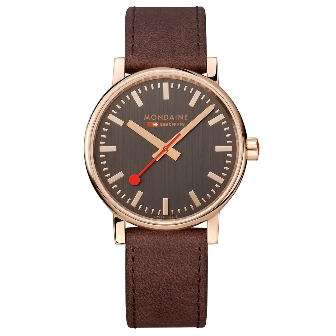 Mondaine Evo2 Big 40mm orologio oro rosé quarzo