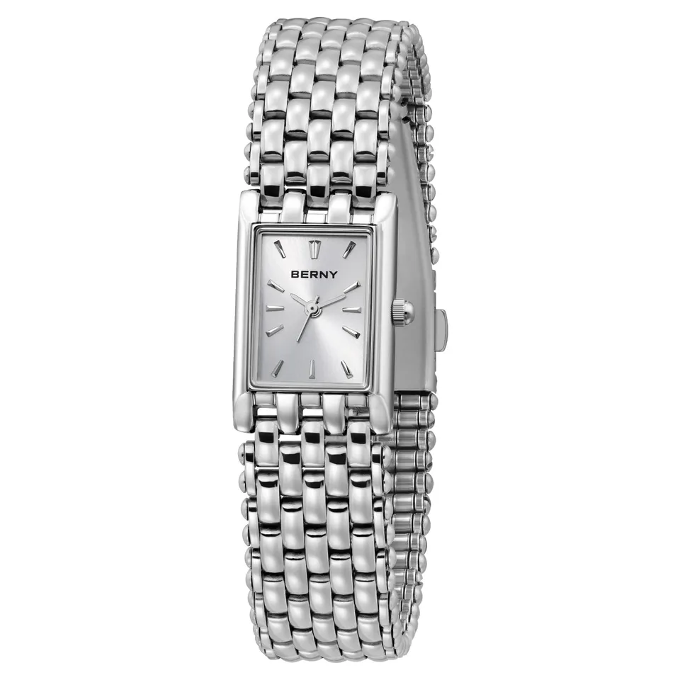 Berny orologio quarzo donna acciaio bianco piccolo