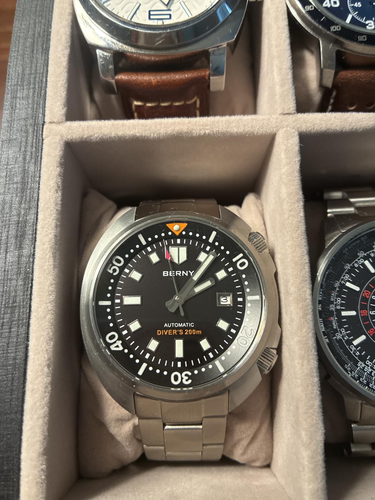 Berny Diver Orologio Uomo Automatico Giallo Full Acciaio