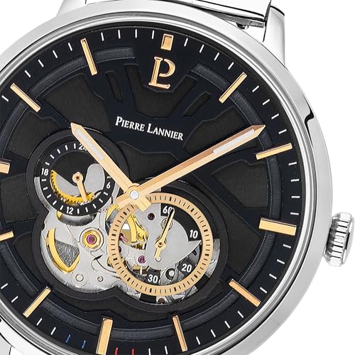 Pierre Lannier Trio Orologio Automatico Nero 42 mm