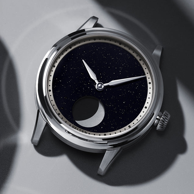 Selten M1 Moonphase Aventurine orologio fasi lunari