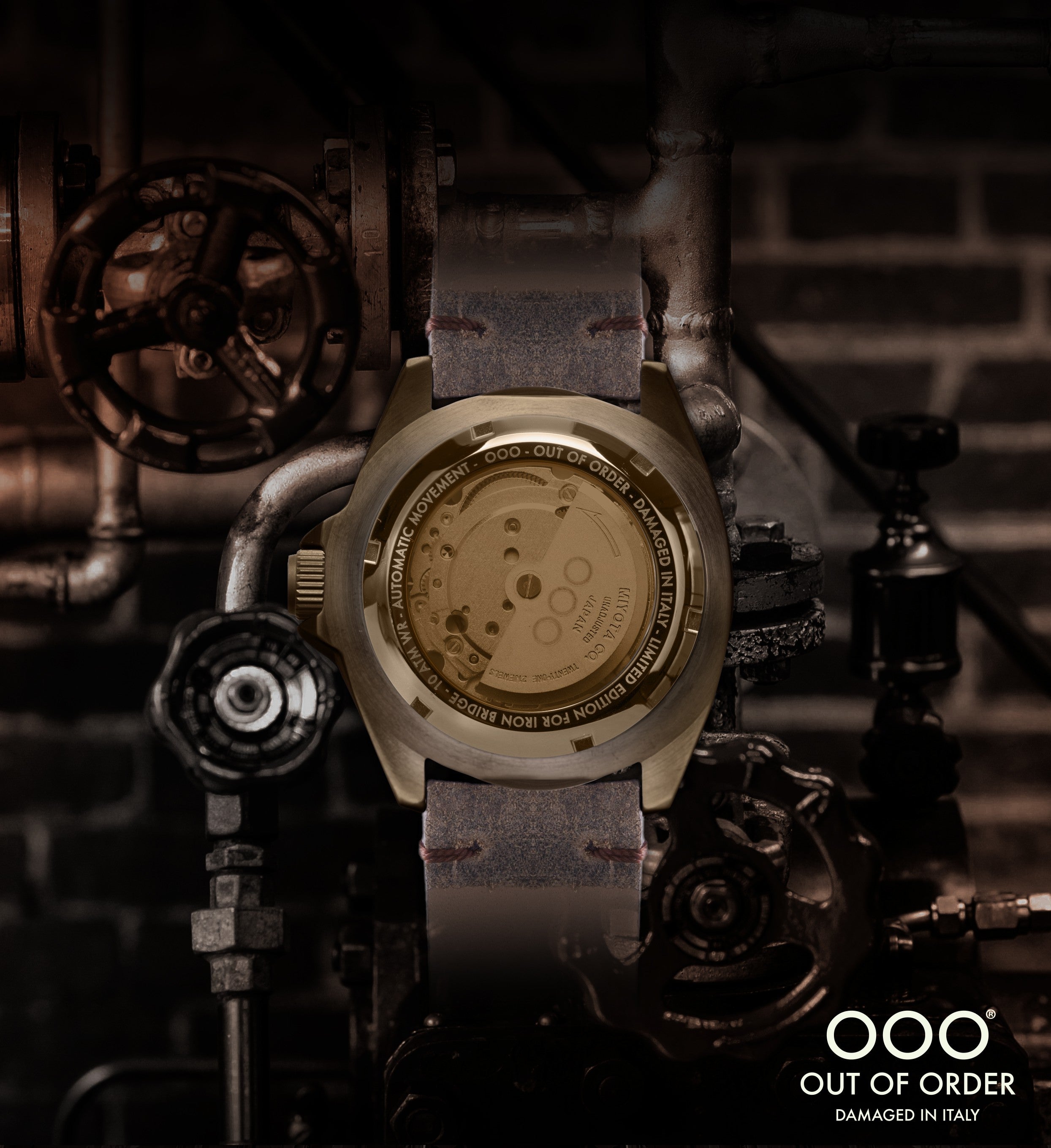 Out Of Order Automatico Brownstone orologio automatico 44 mm bronzo