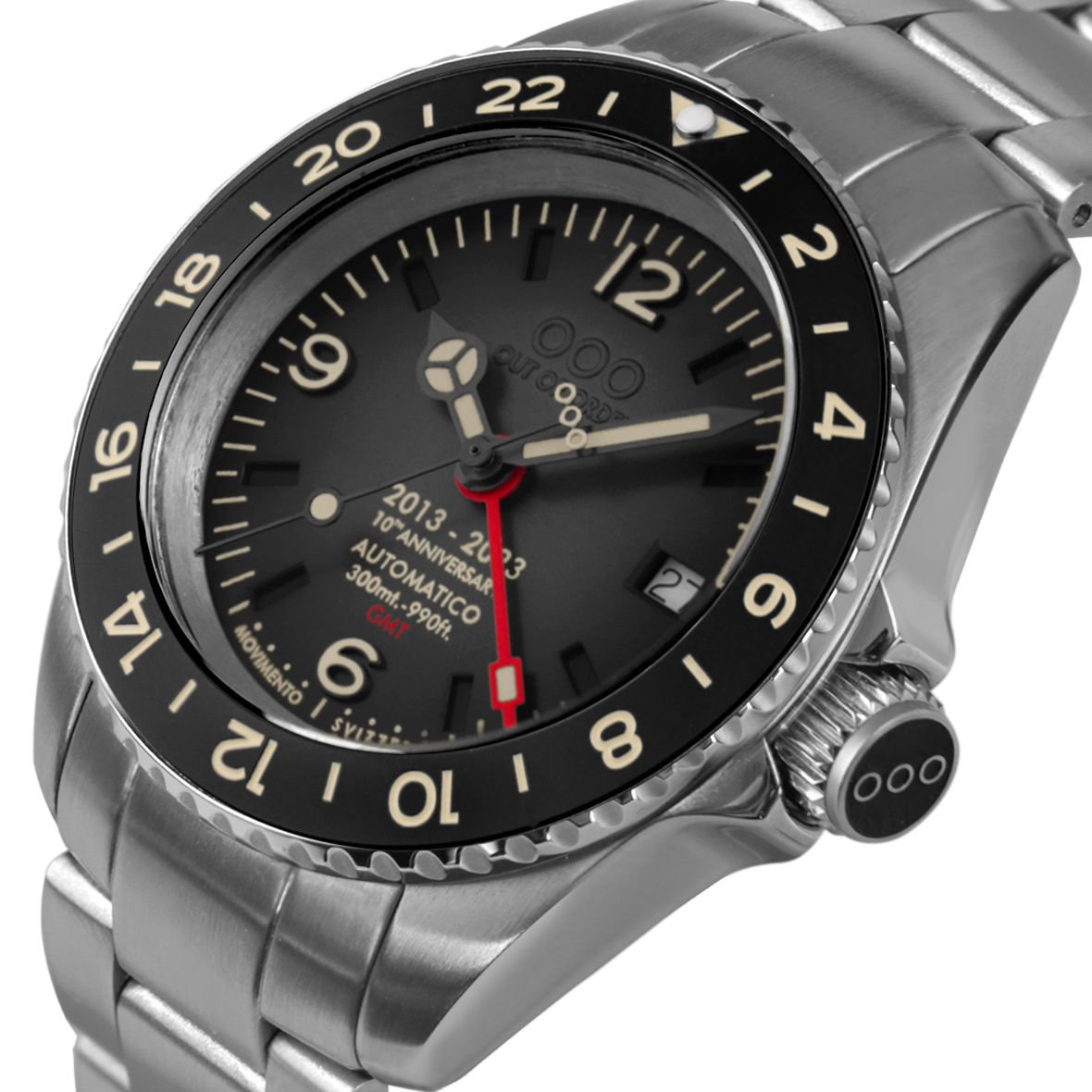 Out Of Order 10th Anniversary orologio GMT 40 mm nero