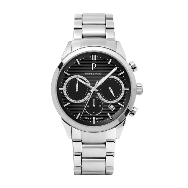 Pierre Lannier Monarck Cronografo Orologio 43 mm Acciaio