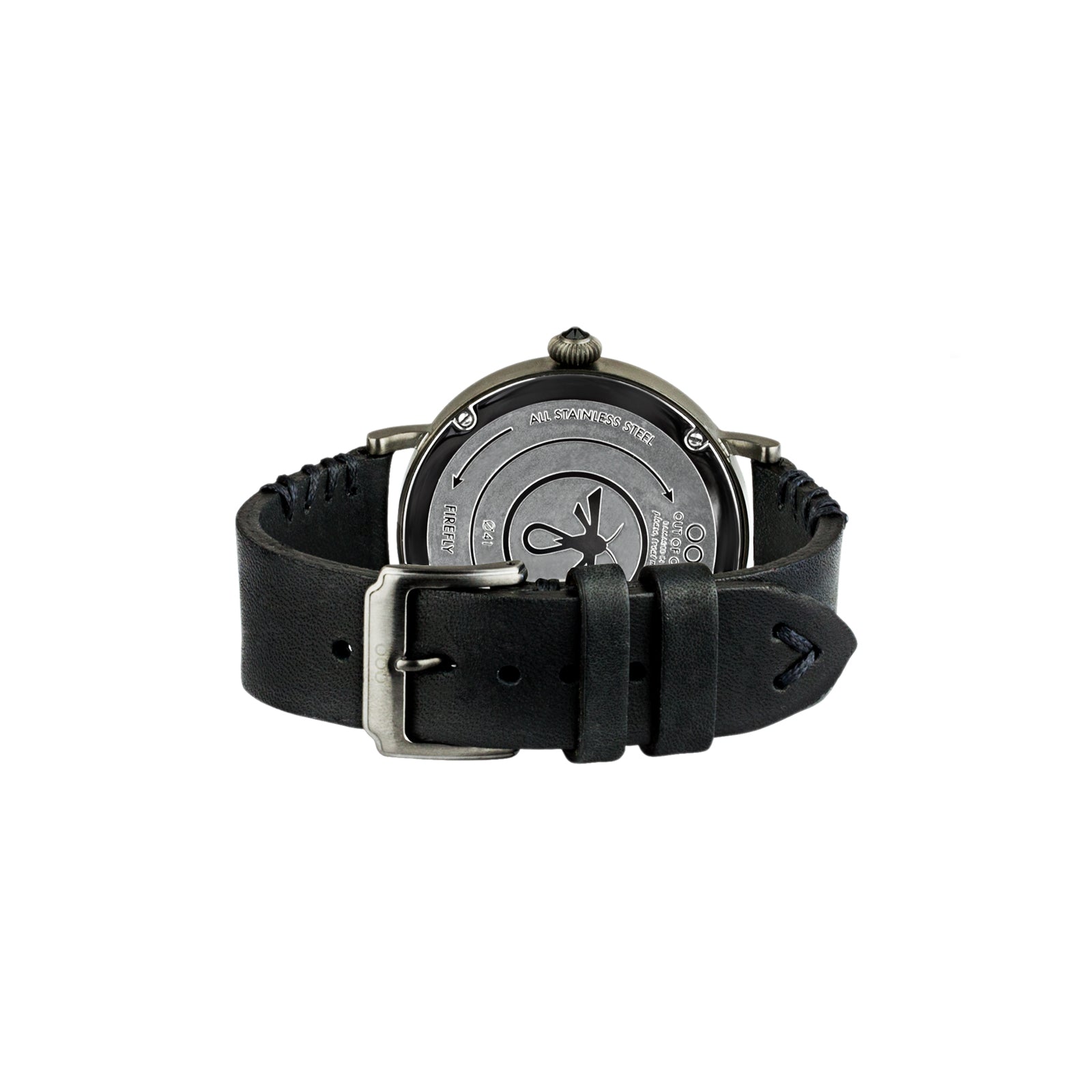 Out Of Order Firefly Orologio Quarzo 41mm Nero Pelle