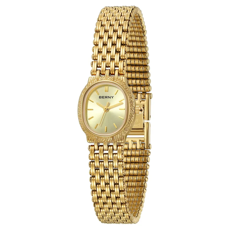 Berny Oro Orologio Donna Ovale Oro Quarzo Piccolo