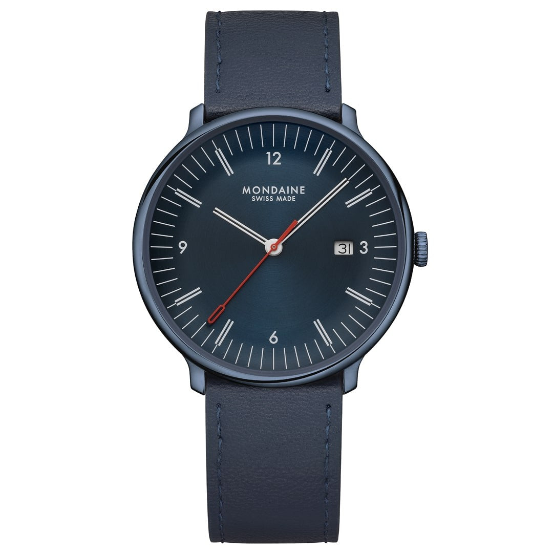 Mondaine Doppio Orologio Blu 41 mm Zaffiro