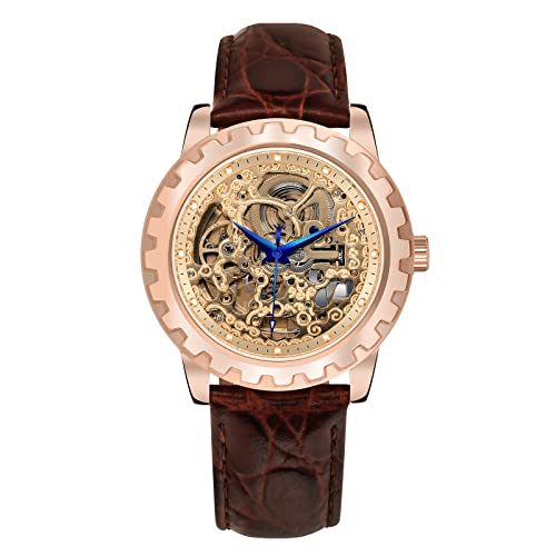 Berny Scheletro Automatico Uomo Oro Rosa 40mm