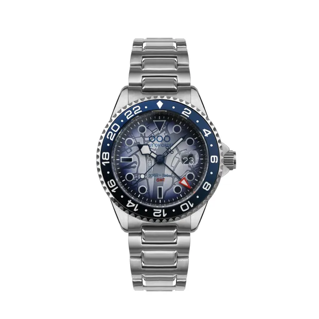 Out Of Order Casanova London orologio GMT 40 mm grigio