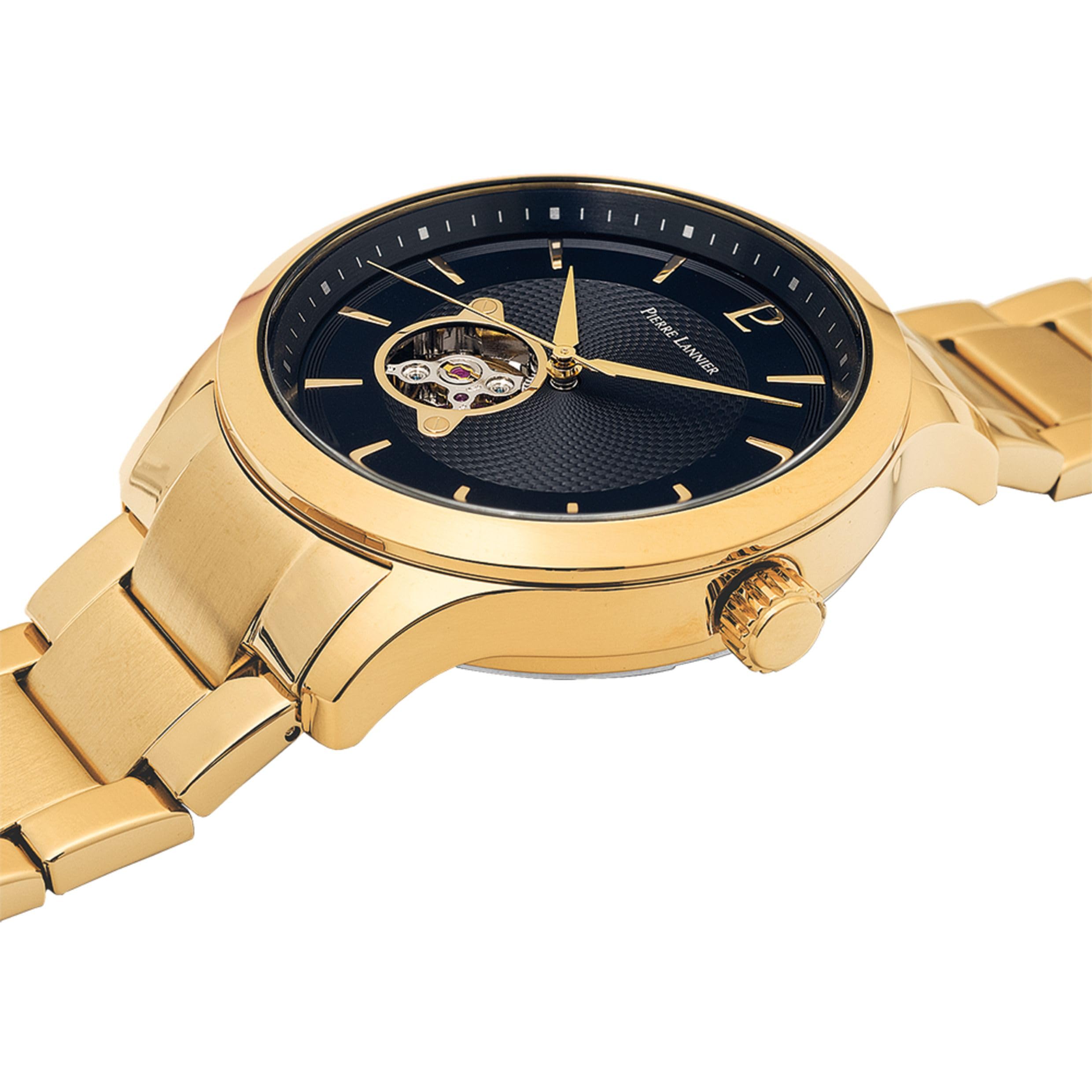 Pierre Lannier Fleuret orologio automatico nero 42,5 mm