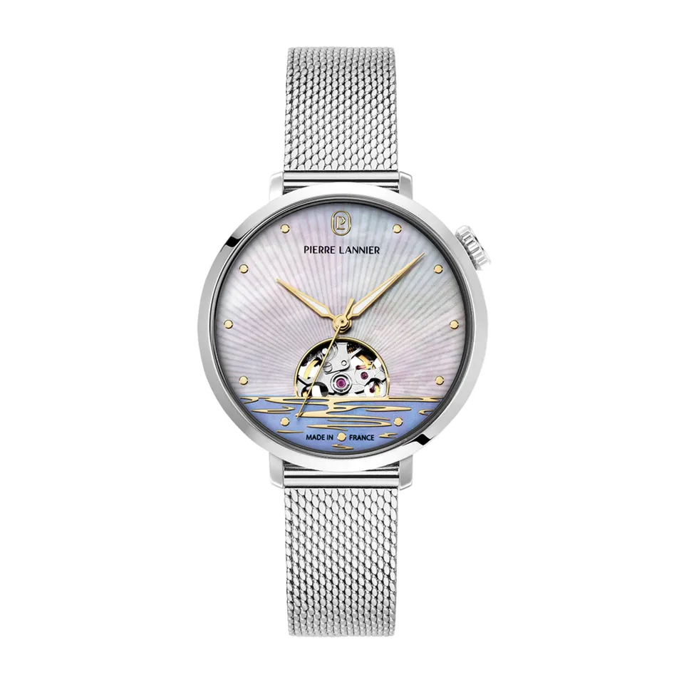 Pierre Lannier Australe Orologio Automatico 35 mm Acciaio