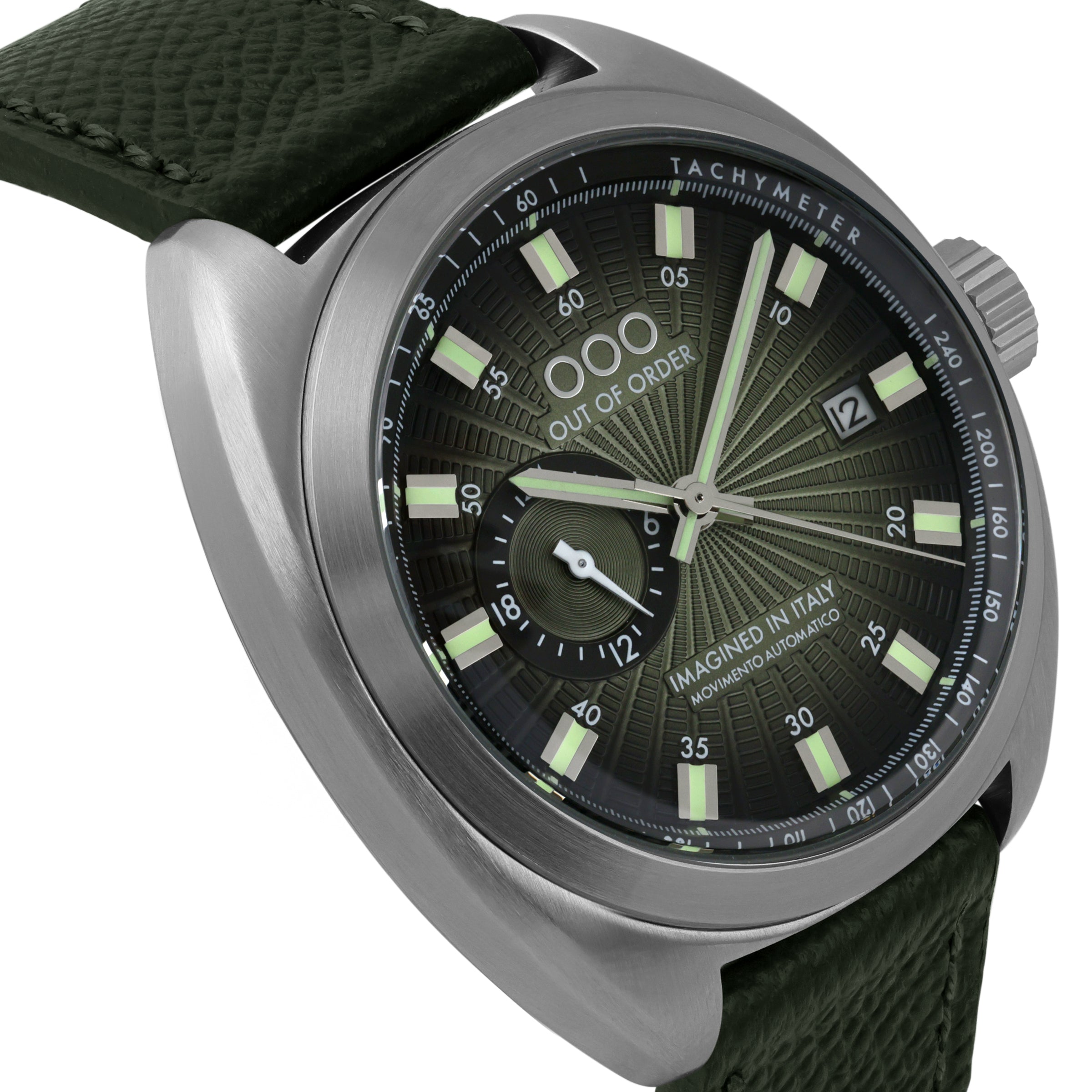 Out Of Order Torpedine Jade orologio automatico verde 42 mm
