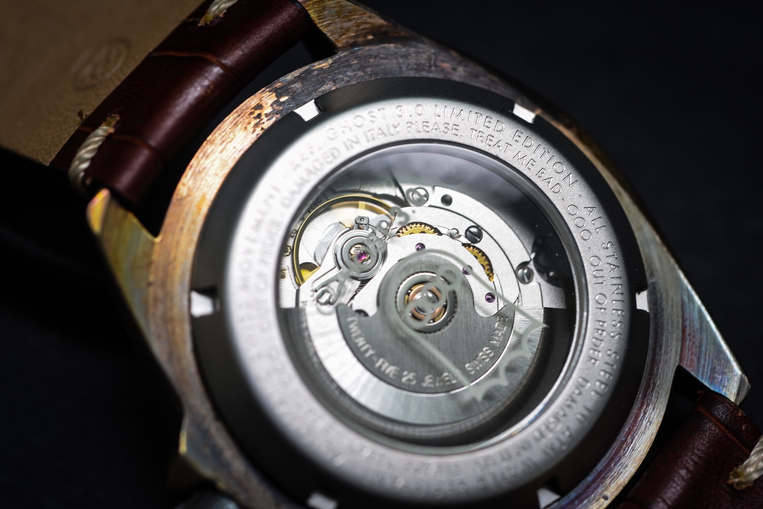 Out Of Order Ghost 3.0 orologio automatico 44 mm ruggine