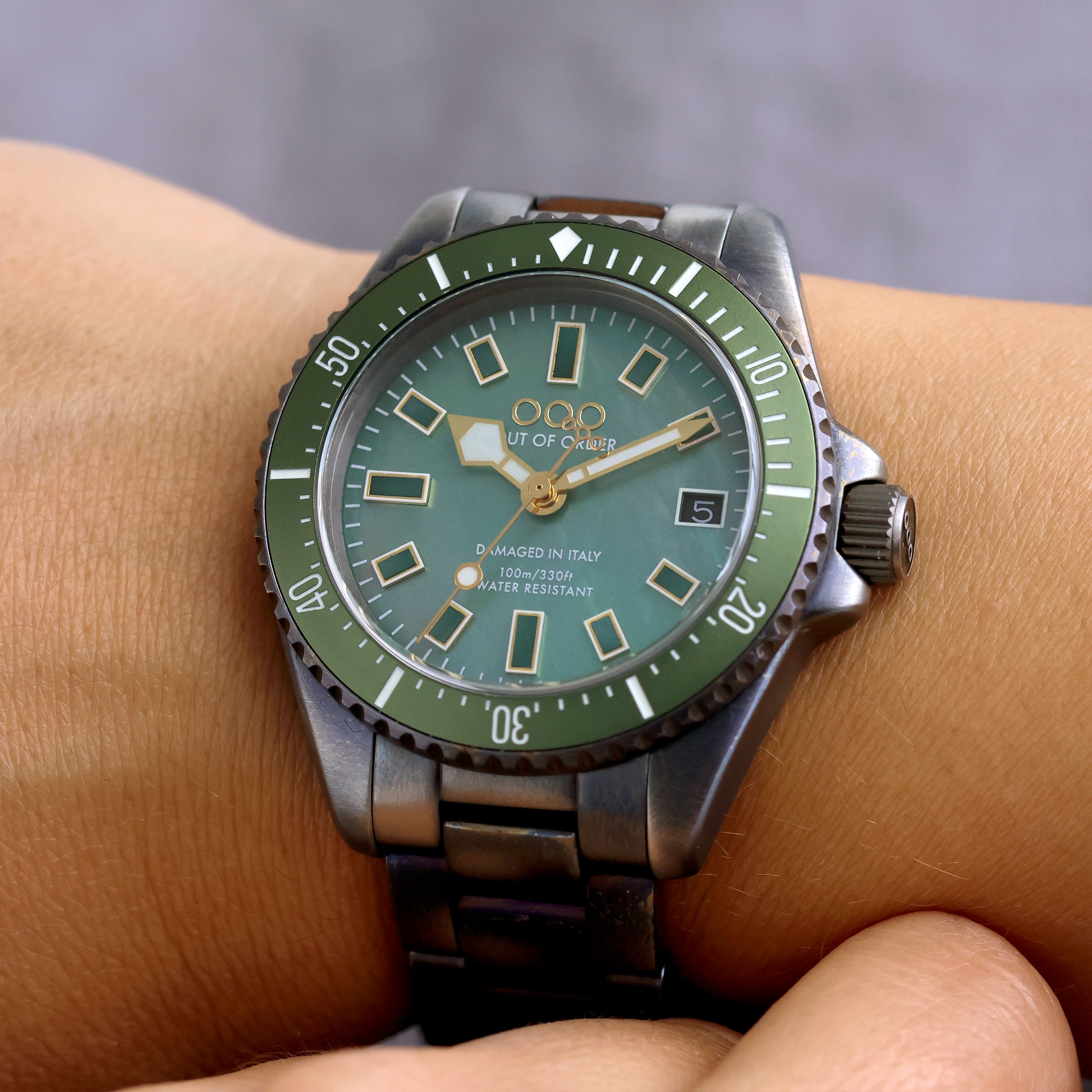 Out Of Order Casanova MOP Green orologio quarzo 38mm madreperla