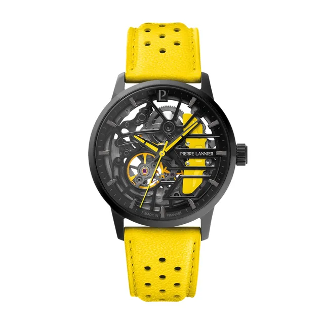 Pierre Lannier Paddock 145G849 orologio automatico giallo