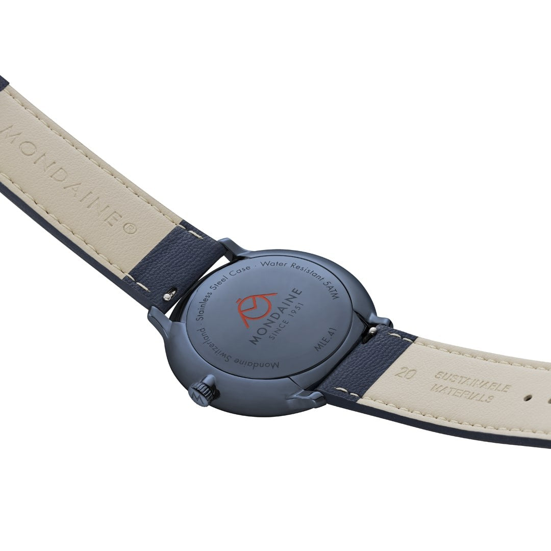 Mondaine Doppio Orologio Blu 41 mm Zaffiro