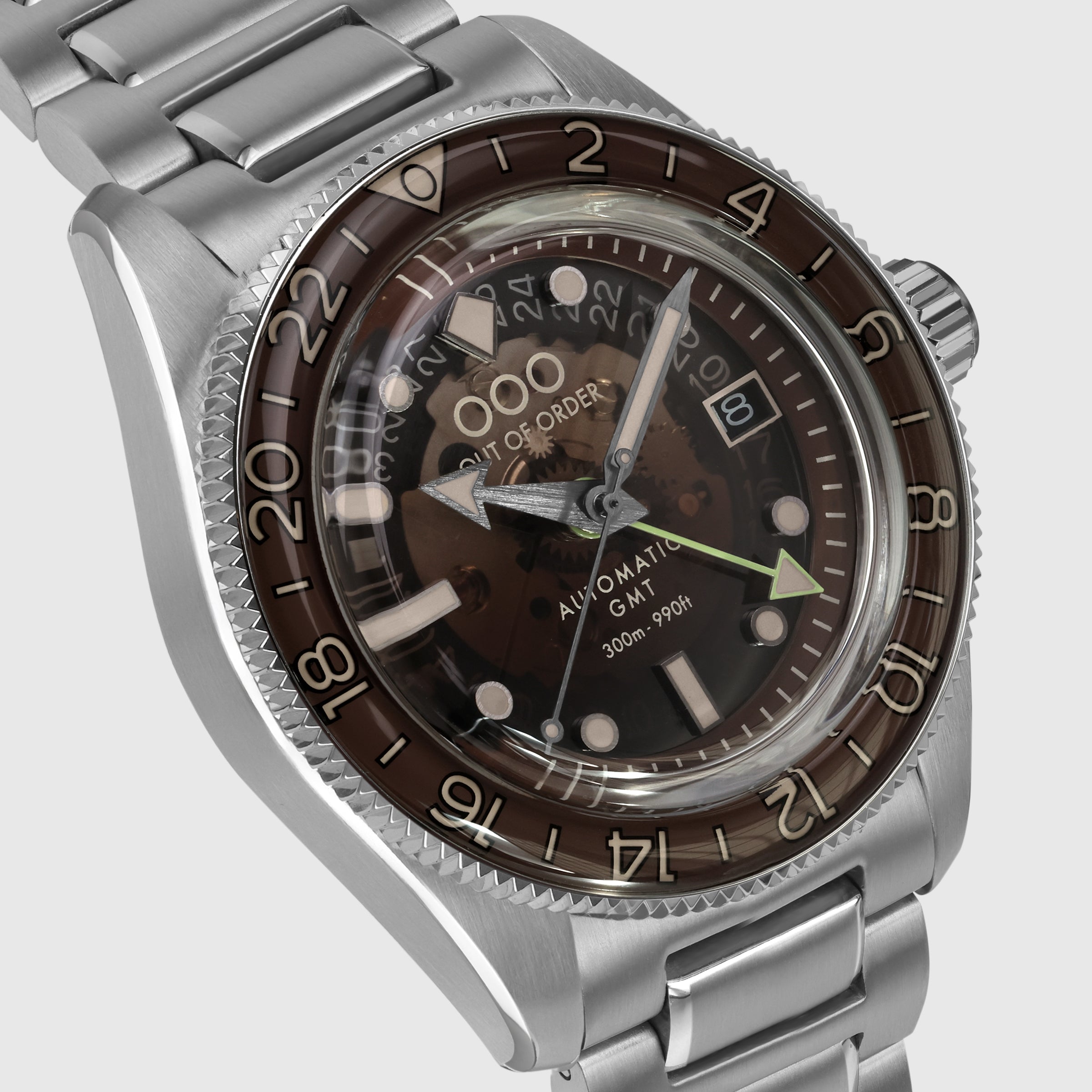 Out Of Order Shaker Cuba Libre GMT orologio 40 mm marrone