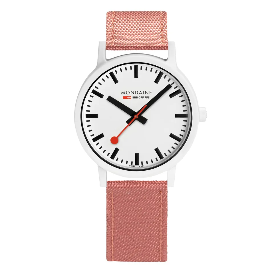 Mondaine Essence Rosa 41 mm Orologio Quarzo Eco