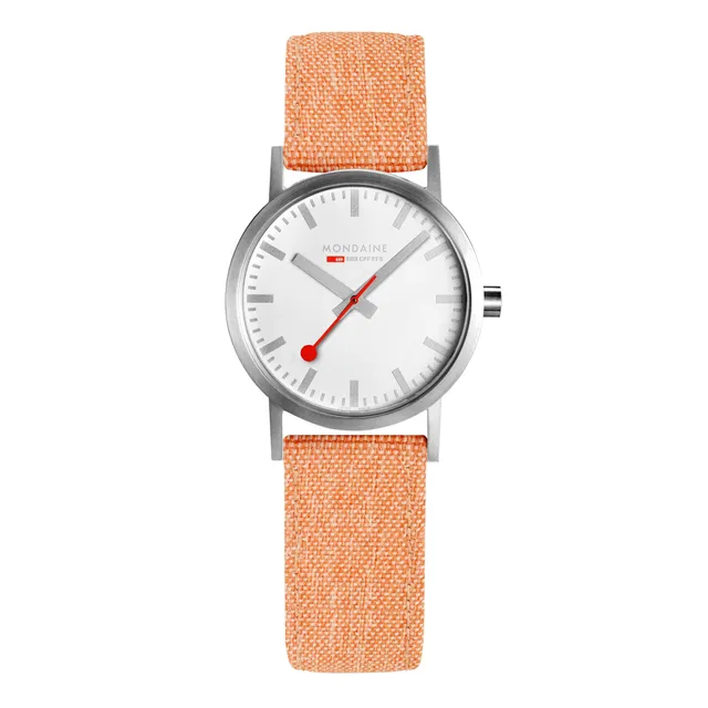 Mondaine Classic orologio 30 mm arancio